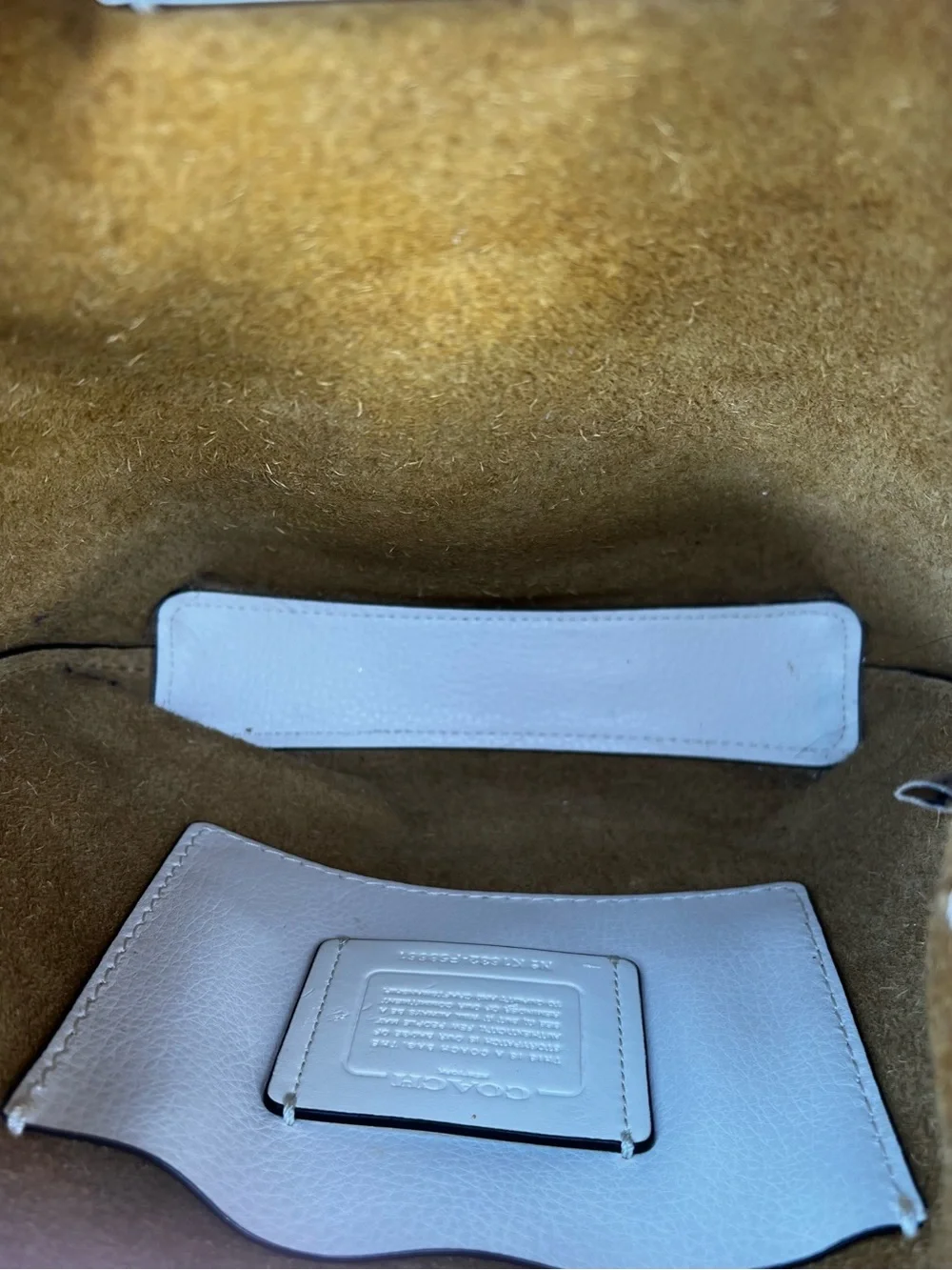 Coach Derby Crossbody Bag Style F58661 in Chalk Pebbled Leather